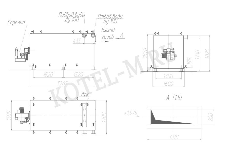 Котел Ква 1.5 чертеж