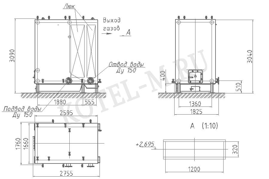 Котел КВр 2.0 чертеж