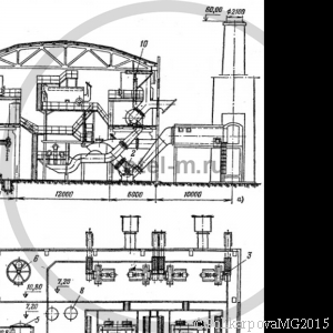 Компоновка котельных с водогрейными и пароводогрейными котлами на газомазутном топливе