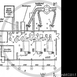 Компоновка котельных с паровыми котлами на газомазутном топливе