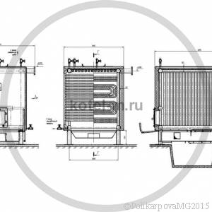 Котел КВм 0,8 РПК. Чертеж