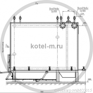 Котел КВм 0,8 РПК. Чертеж