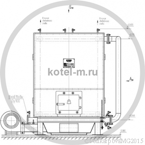 Котел КВм 1,0 РПК. Чертеж