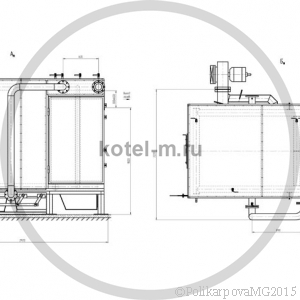Котел КВм 1,0 РПК. Чертеж