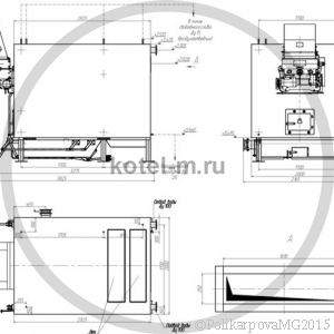 Котел КВм 1,5 ЗП РПК.Чертеж