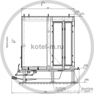 Котел КВм 1,5 РПК.Чертеж