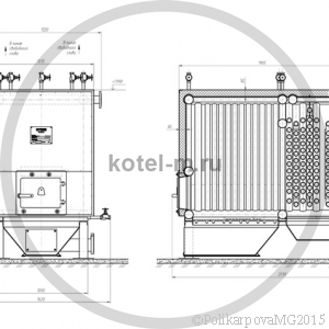 Чертеж котла на самотяге 0,5 Гкал