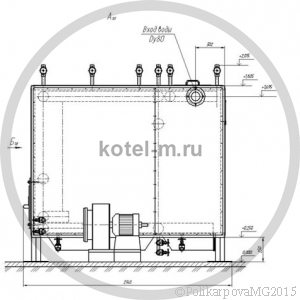 Котел КВр 0,5 РВР. Чертеж