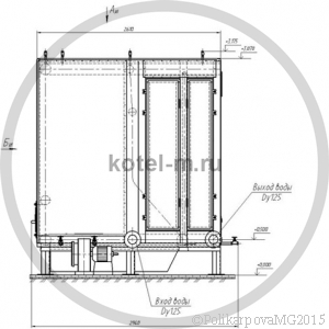 Котел КВр 1,5 колосниковый. Чертеж