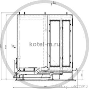 Котел КВр 1,5 РВР. Чертеж